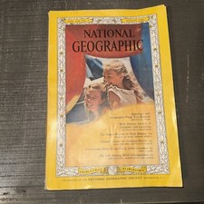 National Geographic August 1963 124 #2 Jane Goodall Chimpanzees Disneyland Map picture