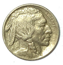 1913 5c Buffalo Nickel Rare Five Cents US Coin Philadelphia Type 1 picture