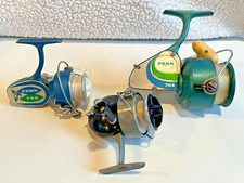 Vintage Fishing Reel Lot of 3, Penn 704 Greenie Penn 720, Airex Spinster Model 5 picture