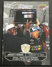 1:10 ODDS SILVER Michael Jordan Tyler Reddick 2026 Upper Deck Nascar 1st Card picture