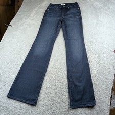 Good American Jeans Women 6 / 28 Blue Dark Wash Good Flare Stretch Denim Classic picture