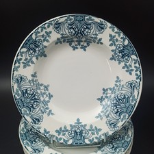 CLAIRE FONTAINE - 6 Deep Plates In Earthenware Model BELFORT Art Nouveau Lot 2 picture