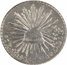1826 Mo JM Mexico 1 Real KM372.8 UNC Uncertified #813 picture