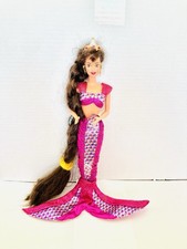 Barbie 1995 Jewel Hair Teresa Fashion Doll Incomplete Crown Earrings 14588 Read picture