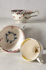 New Anthropologie Lou Rota Nature Table Teacup Ladybug Purple NIB picture