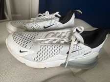 Nike Air Max 270 White/Black-White Low Top Lace-Up unisex Sneaker Sz 7.5 picture