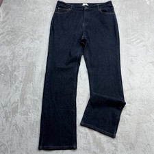 L.L.Bean Classic Fit Jeans Womens 12MT Dark Wash Straight Leg Classic Fit Denim picture