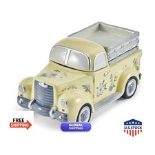 Fitz and Floyd Emi's Garden Vintage Truck Cookie Jar 13 Inch picture