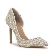 Women's I.N.C. International Concepts Kenjay d'Orsay Pumps Stripe Pearl picture