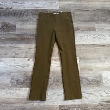 Vince Stitch Front Seam Pants Olive Quiet Luxury Minimalist Workwear Office S picture