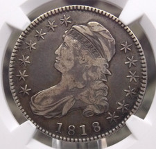 1818 Capped BUST Half Dollar 50c NGC VF Details #022 Very Fine ECC&C, Inc. picture