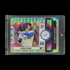 SHOHEI OHTANI SILVER TICKET REFRACTOR HOLO CARD 2026 Topps Chrome - Dodgers picture