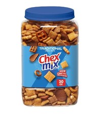 Chex Mix Traditional Snack Mix, Salty Snacks Tub, 20 oz picture