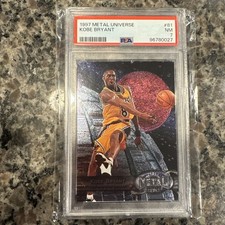 1997-98 Metal Universe Kobe Bryant #81 PSA 7 NM Los Angeles Lakers 0027 🔥🏀 picture