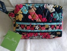 Vera Bradley Happy Snails Small Cosmetic Bag NWT Retired Pattern Cute Gift picture