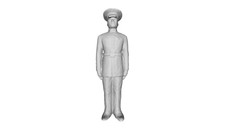 Printle M Homme 2850T-US Marine Dress Blue Uniform Figure for Dioramas Train Set picture