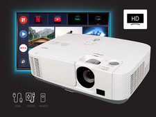4000 ANSI 3LCD Projector Cinema Movie Supports 4K Input HDMI USB w/Remote picture