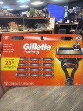 Gillette Fusion5  12 Cartridges ~ 100% ORIGINAL made in USA ~FREE SHIPPING picture