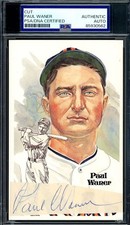 Paul Waner PSA DNA Signed Perez Steele Postcard Cut Autograph picture