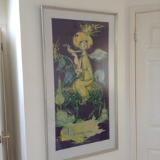 Rare Vintage Bjorn Wiinblad Poster 1961 