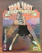 1997-98 Topps Generations Tim Duncan #G28 Die- Cut Refractor Rookie Card (RC) picture
