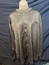 True Vintage 90’s Satin Button Front Track Suit Jacket By Athletic Works (XXXL) picture