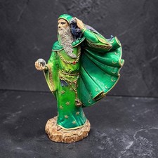 Vtg Windstone Editions M. Pena Emerald Wind Wizard Crystal Ball #321/1000 7.5