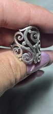 Retired James Avery Wide Sorrento Swirl Ring Size 7 picture