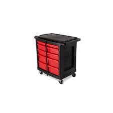 Rubbermaid FG773488BLA 5-Drawer Mobile Work Center Tool & Supply Storage picture