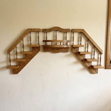 Vintage Oak Step Shelf Staircase Set picture