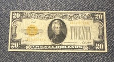 $20 1928 US Gold Certificate Currency Note. #027 picture