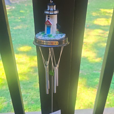 Gingo Brant Point Nantucket MA Lighthouse Wind Chime New in Box #0246 picture