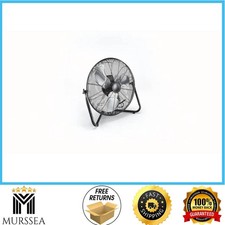 Mainstays 20 in 3-Speed High Velocity Tiltable Floor Fan Black Steel picture