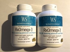 2 X Natural Factors WomenSense, RxOmega-3, 120 Enteripure Softgels, 06/2026 picture