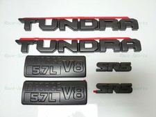6PCS BLACKOUT EMBLEMS OVERLAY Fit For 2014-2020 TOYOTA TUNDRA SR5 PT948-34181-02 picture