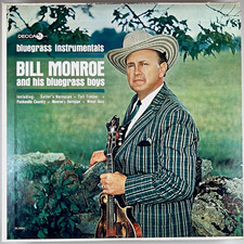 Bill Monroe Bluegrass Instrumentals Vinyl LP Decca DL 4601 White Label Promo NM picture