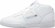 Reebok Classic Workout Mid Junior WHITE, Youth 4, Men's 4, Women's 5.5, UK 3.5 picture