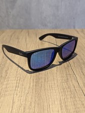 New54mm Ray-Ban RB4165 622/55 Black Frame Blue flash Polarized Lenses sunglasses picture