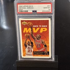 1992-93 Upper Deck - Michael Jordan #67 PSA 10 GEM MT MVP Chicago Bulls picture