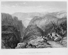 Greece, ARGOS ARACHNAEAN MOUNTAINS ~ Antique 1839 Landscape Art Print Engraving picture