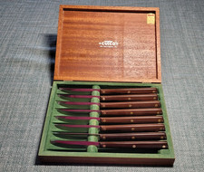Factory Fresh Set of 8 Vintage Cutco No. 47 Table Knives-Straight Edge with Box picture