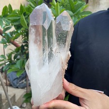 3.4lb Natural Clear White Quartz Crystal Cluster Rough Healing Specimen picture