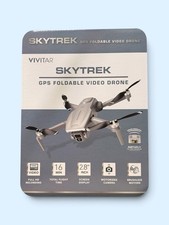 New Vivitar SkyTrek GPS Foldable Drone 1080P HD Camera 2.8” Screen 32GB SD Gray picture