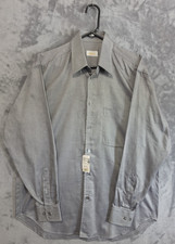 Brioni Mens Medium Gray 100% Cotton Dress Shirt Long Sleeve NWT Italy picture