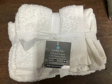 Comfort Bay Grand Luxe 5 Piece Set (2 hand towel & 3 wash cloth) WHITE picture