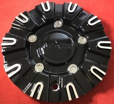 NEW Starr GLOSS BLACK MACHINED Wheel Center Cap CUSTOM AFTERMARKET 113S184 /8670 picture