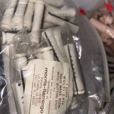Vintage Morris-Flamingo Multi-Grip Cold Wave Perm Rods White 2 Dozen picture