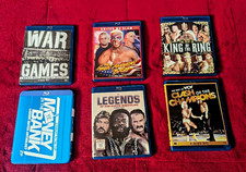 WCW NWA WWE Blu ray Lot of Brawn BASH WARGAMES LEGENDS, LADDER CHAMPIONS KING picture
