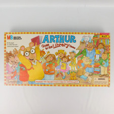 VTG Arthur Goes To The Library Board Game Milton Bradley 1996-MISSING 1 CARD picture