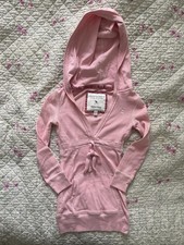 Rare Y2k vintage Abercrombie & Fitch Pink Babydoll Hoodie picture